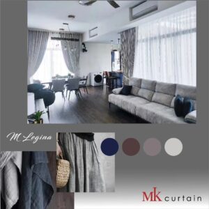 M Legina French Pleat Custom Made Blackout Curtain